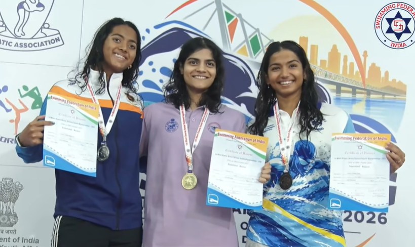 Women's podium, Day 1