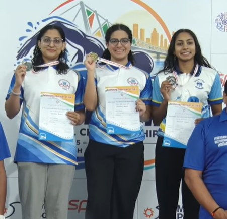 Women's podium, Day 1