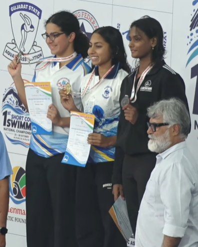 Women's podium, Day 2