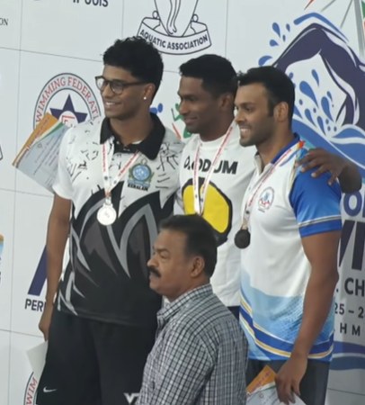 Men's podium, Day 2