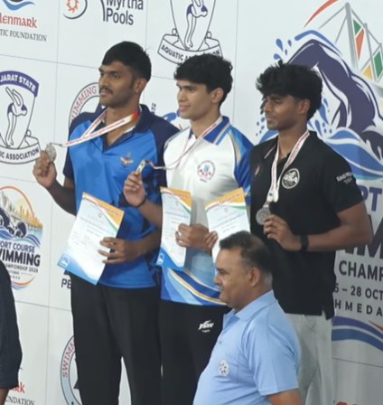 Men's podium, Day 2