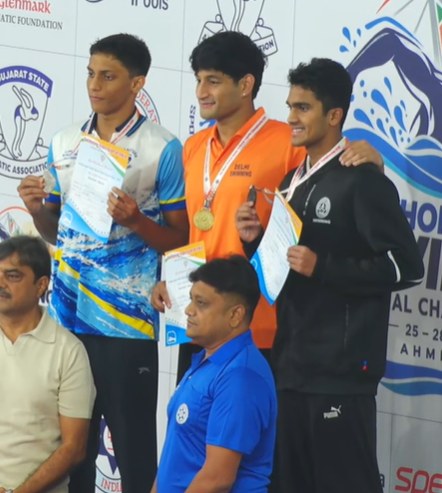 Men's 800m freestyle podium, Day 3