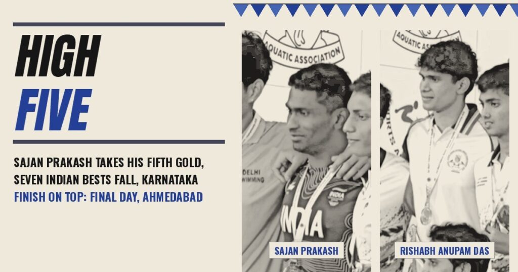 High Five: Sajan Takes His Fifth Gold, Seven Indian Bests Fall and Karnataka Finish on Top as India’s First Short Course Nationals Close