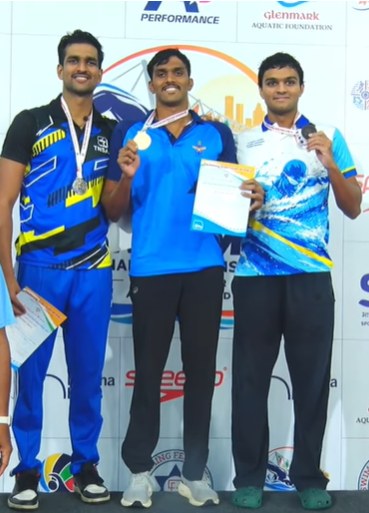 Men's 200m individual medley podium, Day 4